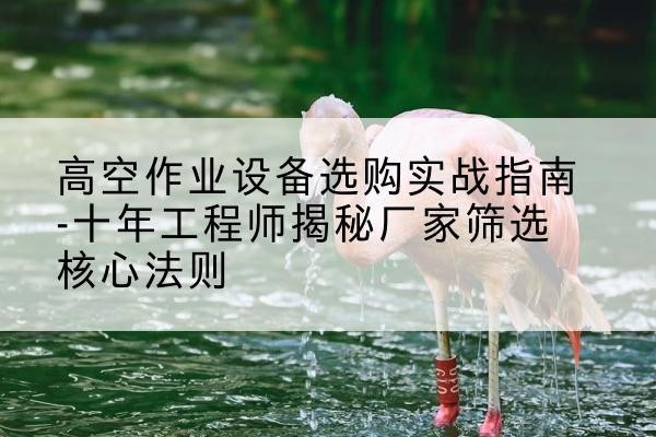 蒙城剪叉式升降机厂家-高空作业设备选购实战指南-十年工程师揭秘厂家筛选核心法则